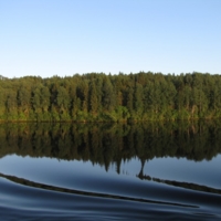 Зеркальная гладь воды