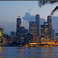 Сингапур в сумерках