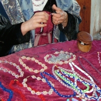 Кижи - бусы из бисера.