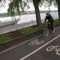 Велодорожка в Стокгольме