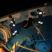 Ночью на палубе