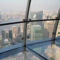 Шанхай из окна телебашни