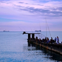 Рыбаки на Черном море