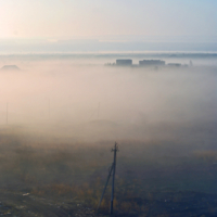 Утро в городе.