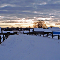Зимния деревня