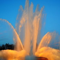 Montjuic fountain show 