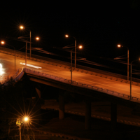 Фрагмент ночного моста