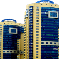 желто-синие дома