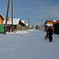 Хруст снега.