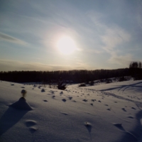 Закат на краю деревни