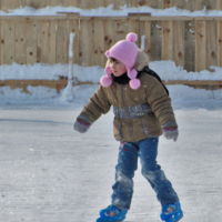 Юная фигуристка