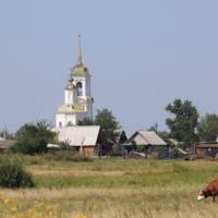 Летом в деревне.