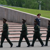 На параде дружественная армия