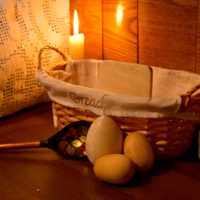 Не хитрый деревенский ужин.