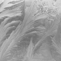 Морозный рисунок на окне.