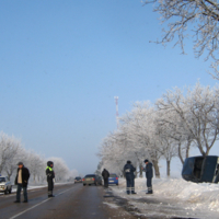 Красивая дорога, но скользкая