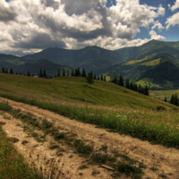 По дороге с облаками.