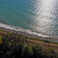 С высоты 100 метров.