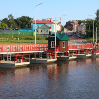 Разводной мост на Москва-реке.