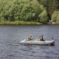 Рыбалка на реке.