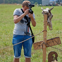 Увлеченный фотограф