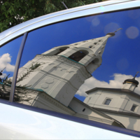 В монастыре.