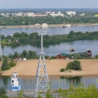 Канатная дорога через р. Волга