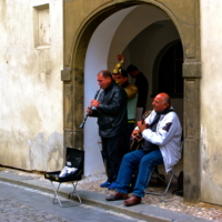 Музыканты на улицах Праги