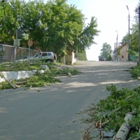 После урагана.