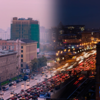 Пробки в Москве из утра в ночь