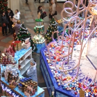 Елочный  базар в ГУМе.