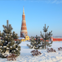 Морозное утро.