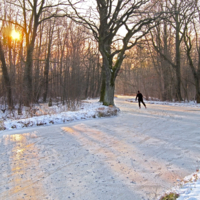 Скользить по реке.