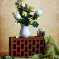 Натюрморт с кирпичом.