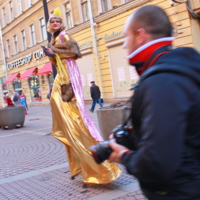 Фото сессия в золотом