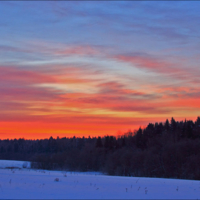 Морозное утро.