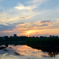 Уходящее солнце...