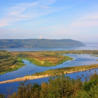 Волжские просторы.