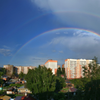 ... а из  нашего  окна..