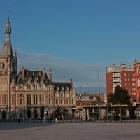 Утро небольшого городка.