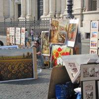 На рынке картин