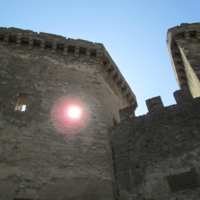 Смотровое окно в  крепости