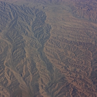 Рельефный рисунок гор.