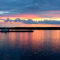 Вечер на Волге.