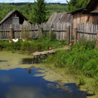 В деревне