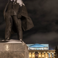 Памятник Ленину. Новосибирск.
