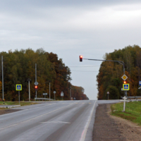 Перекрёсток, лес, кресты ...