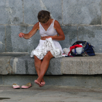 Рукоделие на набережной