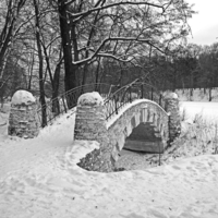 Зимний вечер в парке