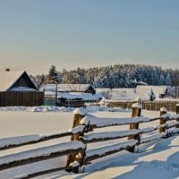 Деревенский забор